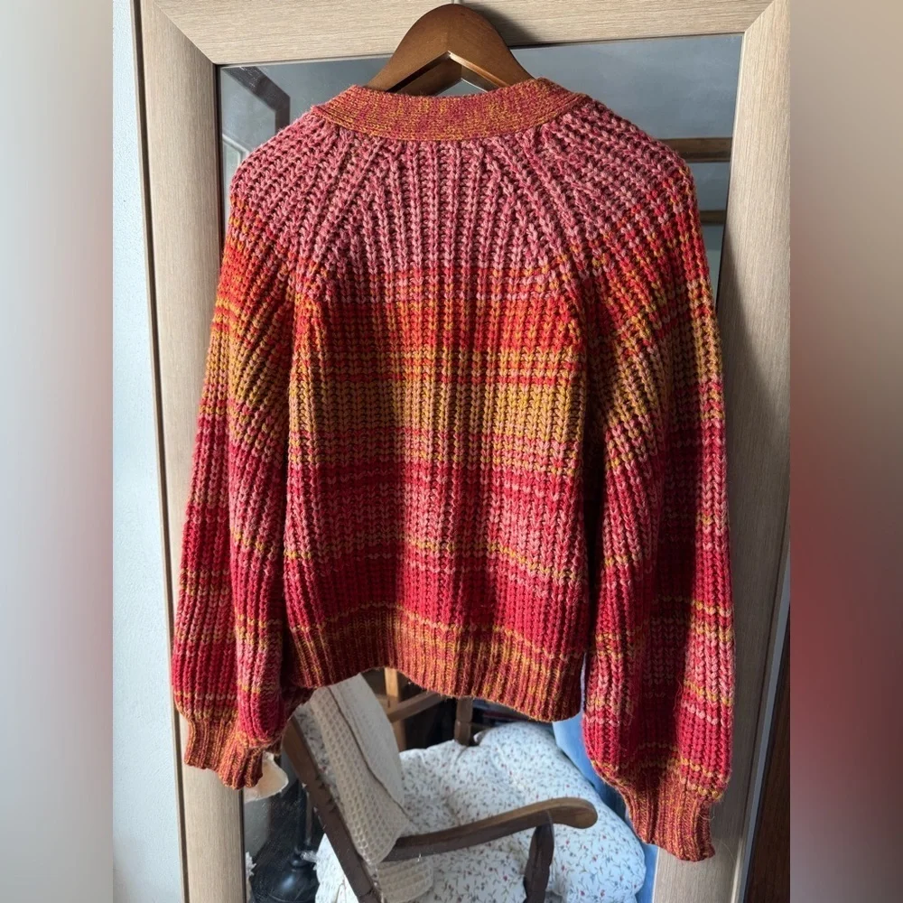 FRYE Ombré Button Down Fall Cardigan Medium